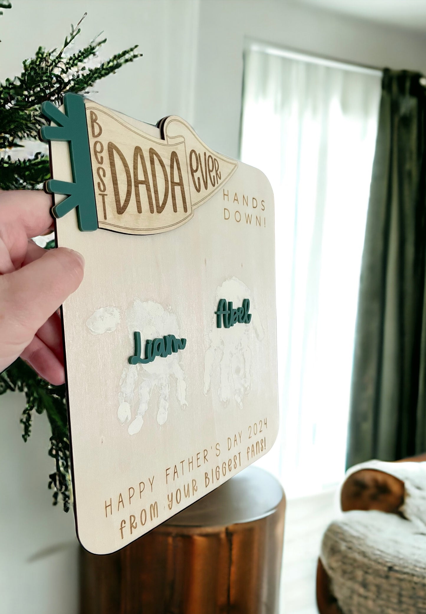 Hands Down Fathers Day Sign