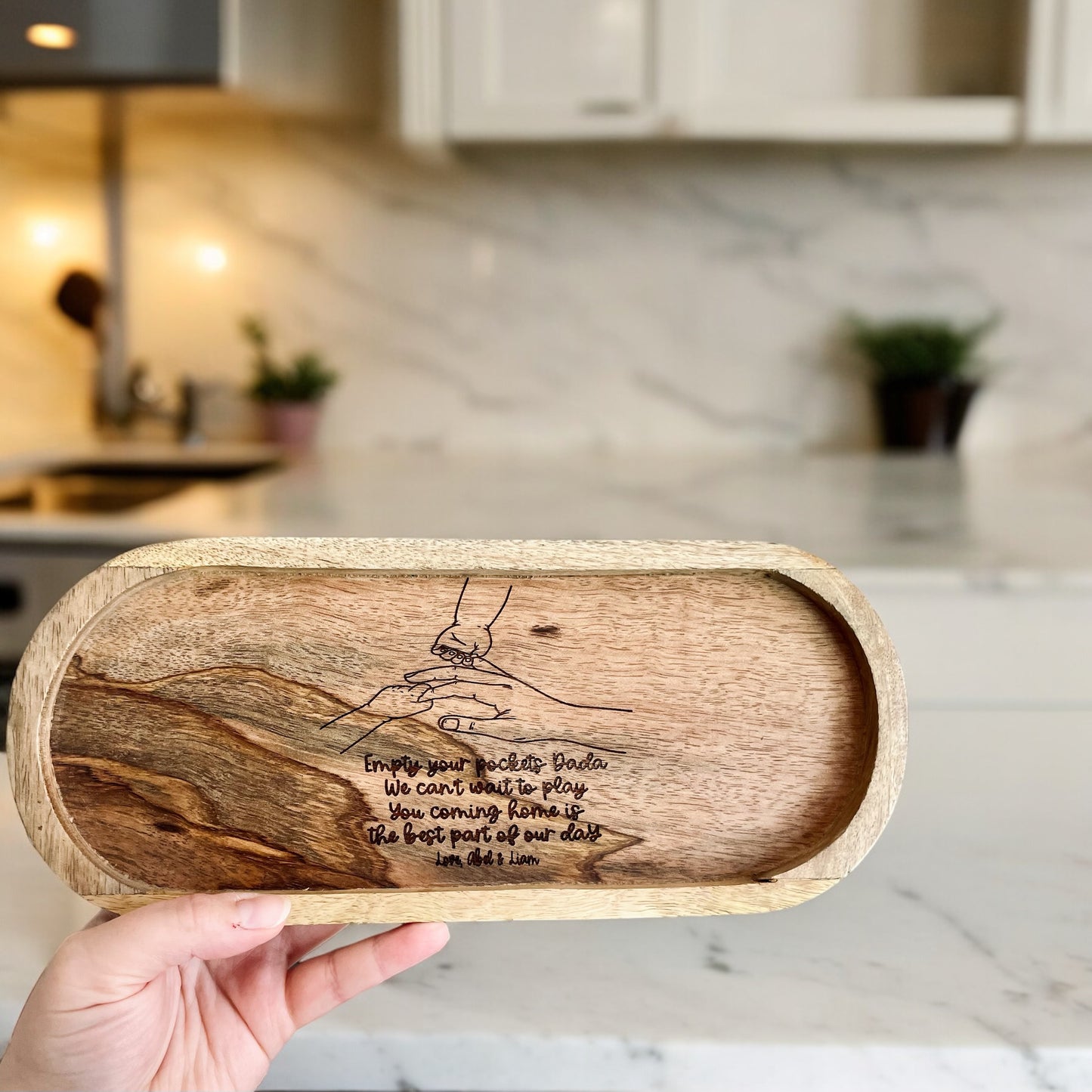 Catch All Wooden Tray