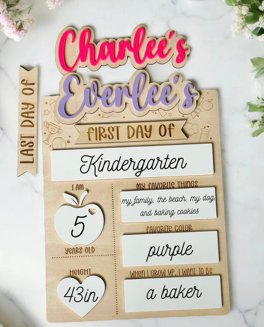 First/Last Day of School Sign