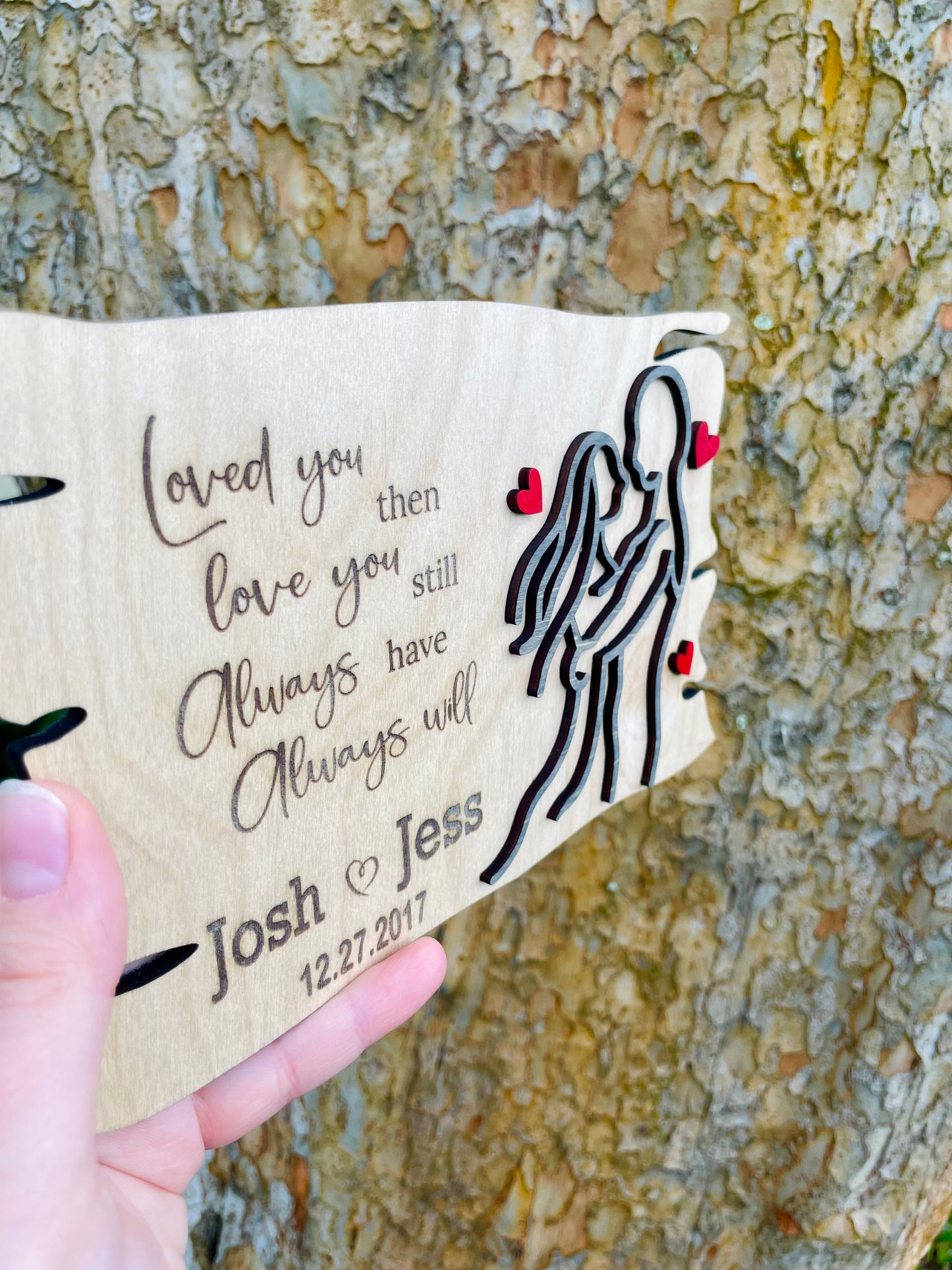 Wooden Couples Sign
