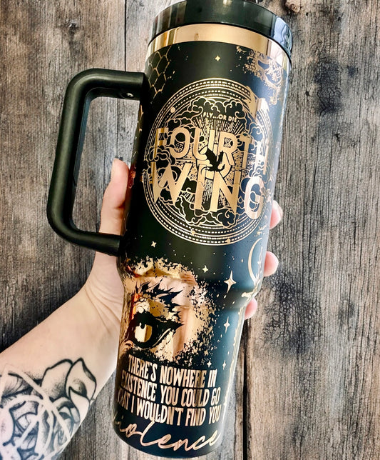Fourth Wing Engraved Tumbler Stanley