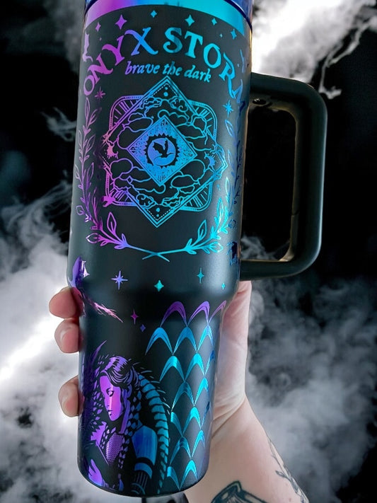 Onyx Storm Engraved Tumbler Stanley