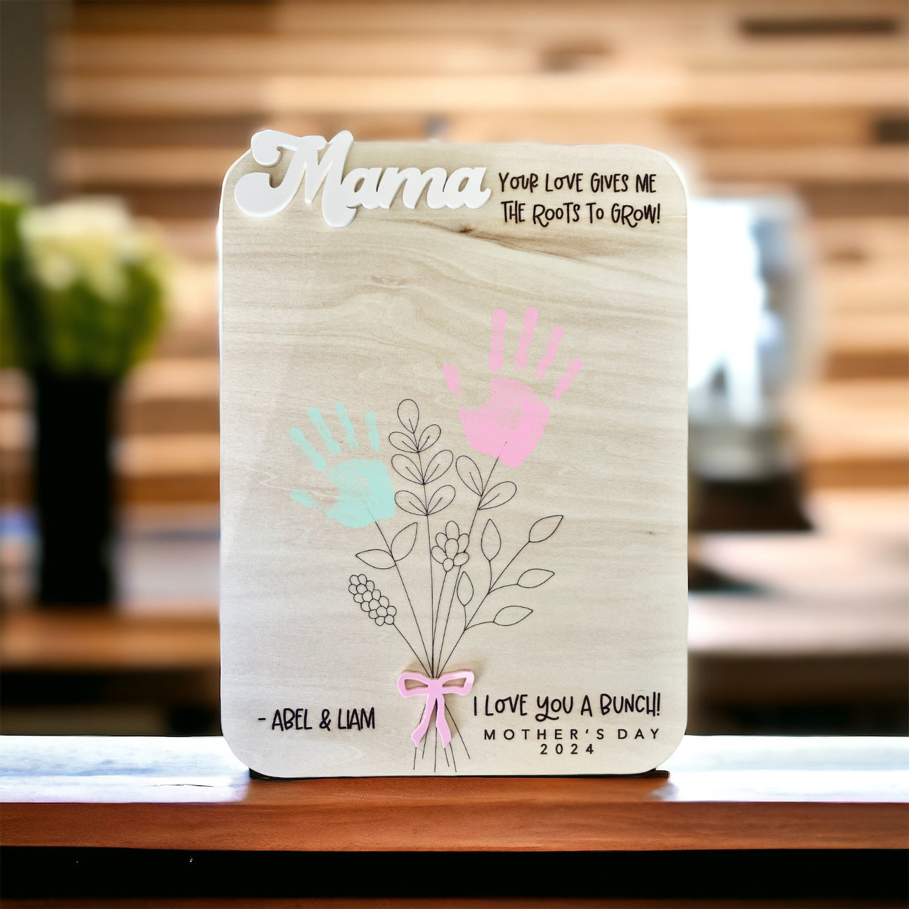 Mother’s Day Handprint Bouquet Sign