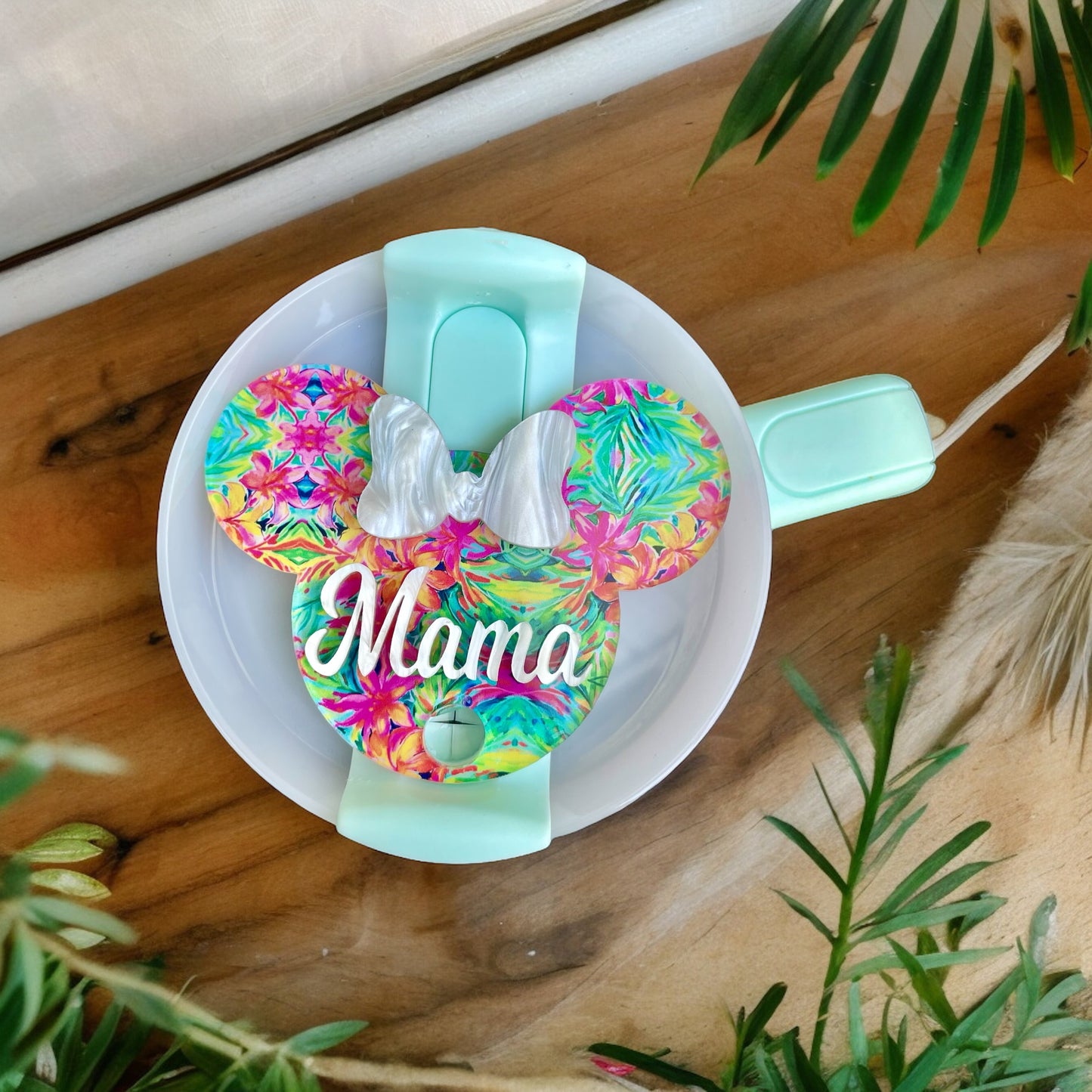 Tropical Minnie Mouse Stanley Tumbler Topper
