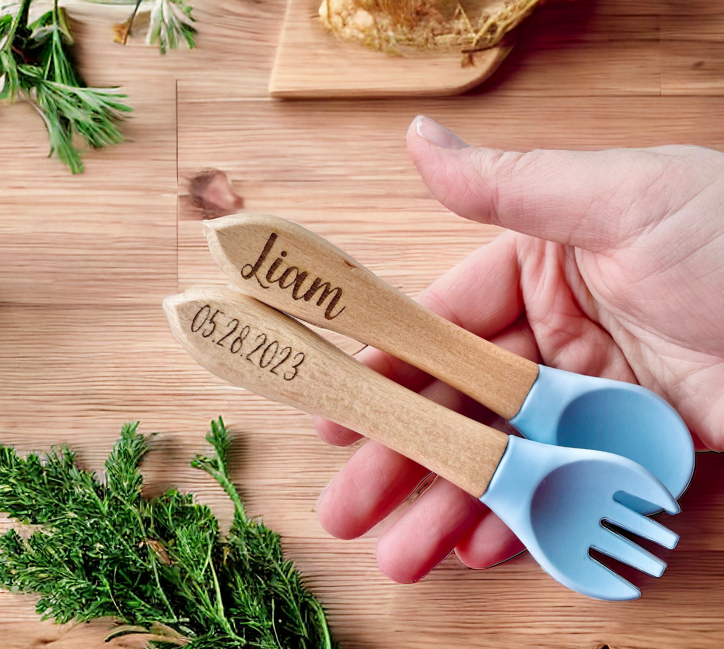Engraved Baby Cutlery Set