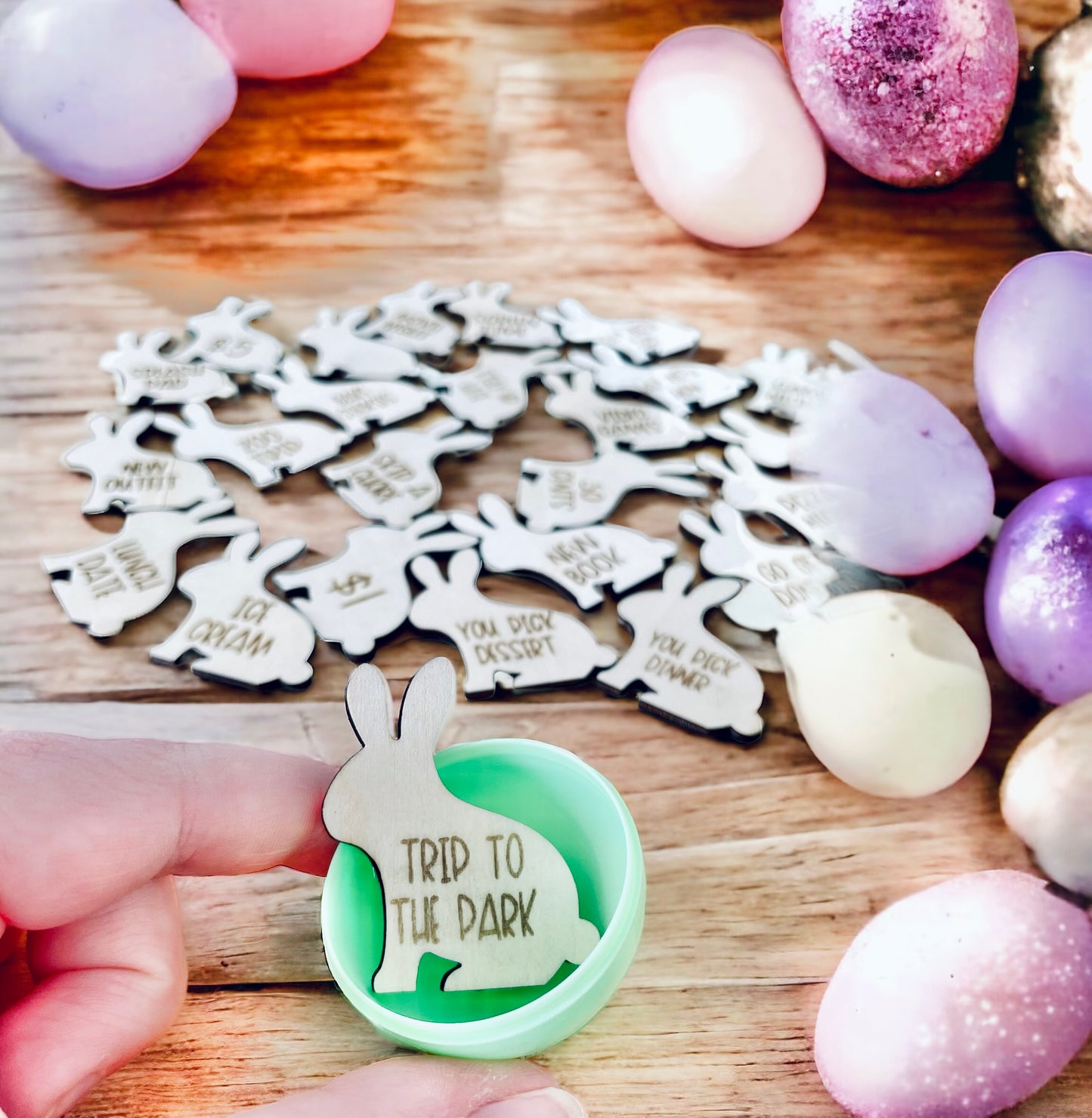 Easter Egg Hunt Wooden Tokens
