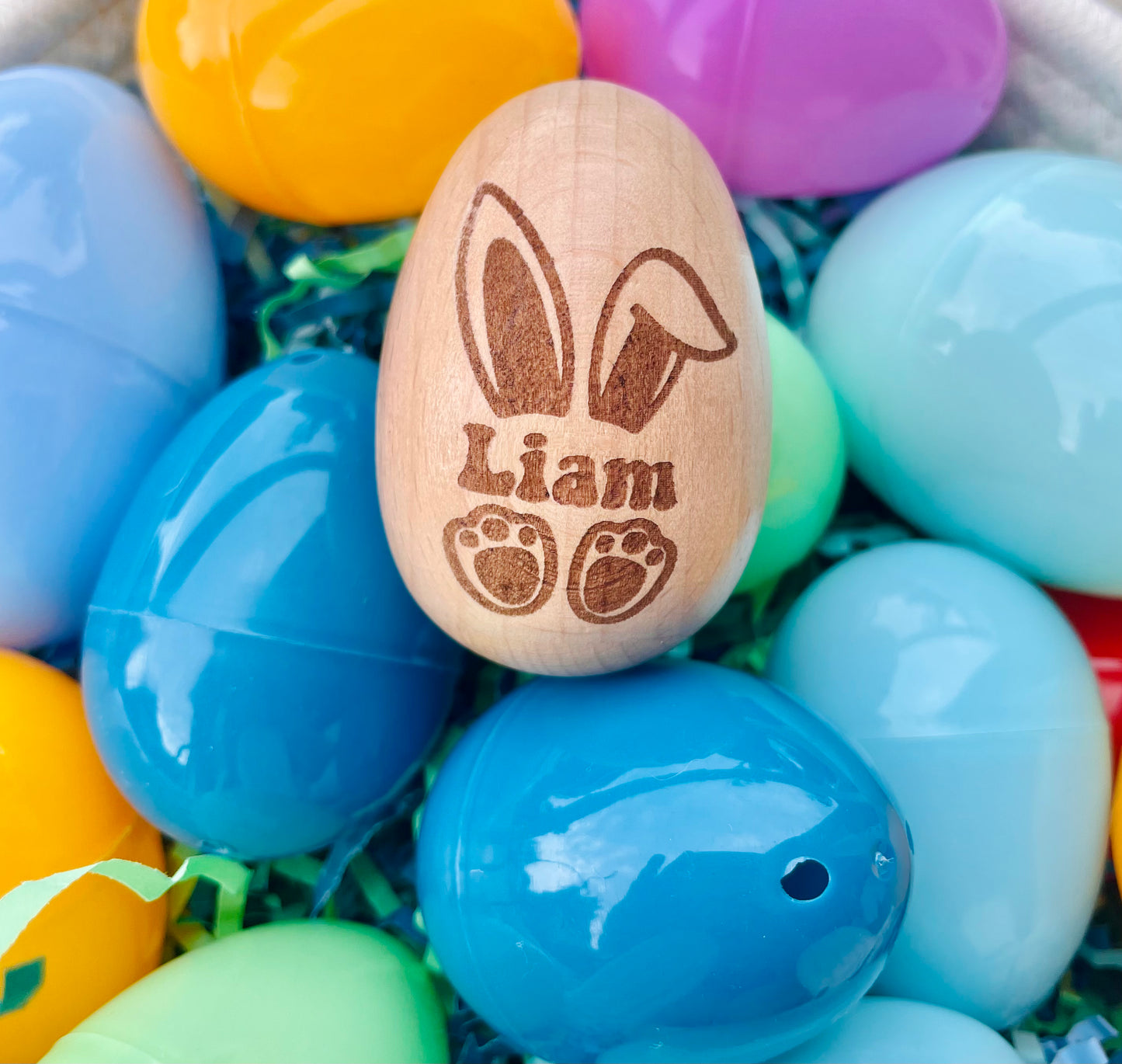 Personalized Wooden Egg Shaker