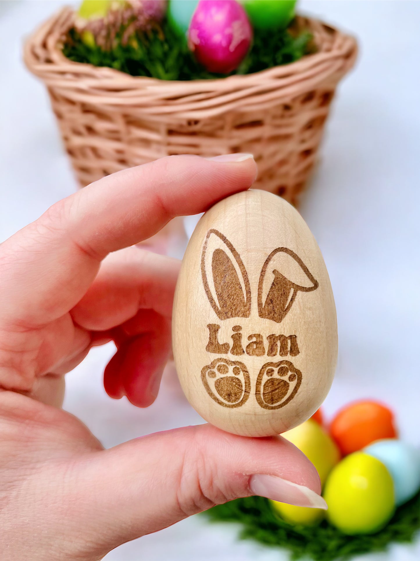 Personalized Wooden Egg Shaker