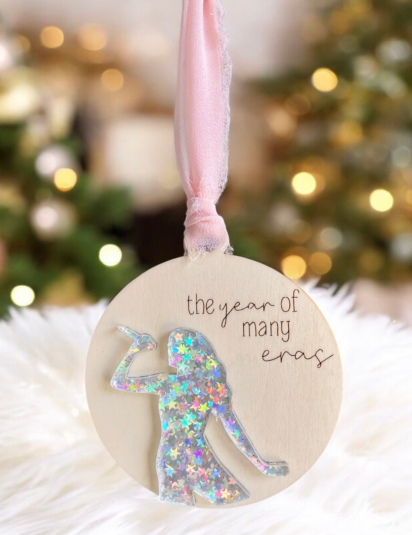 Merry Swiftmas Wooden Acrylic Ornament