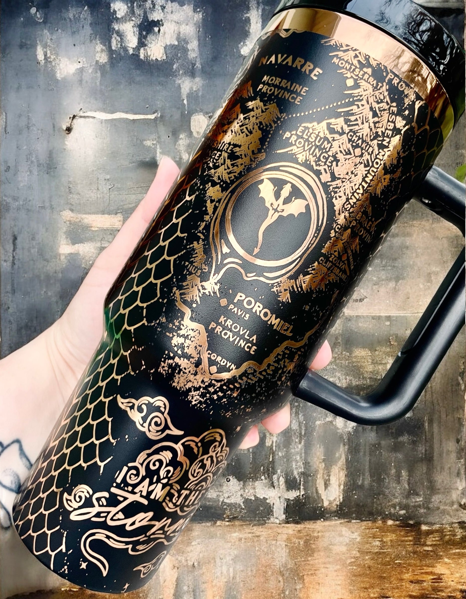 Fourth Wing Engraved Tumbler Stanley – Garrett Handmade