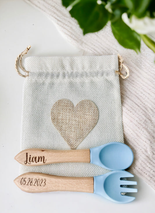 Engraved Baby Cutlery Set