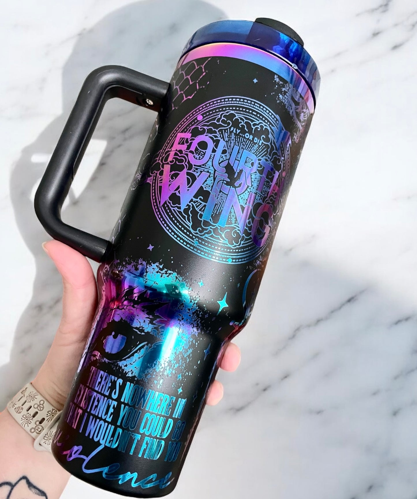 Fourth Wing Engraved Tumbler Stanley
