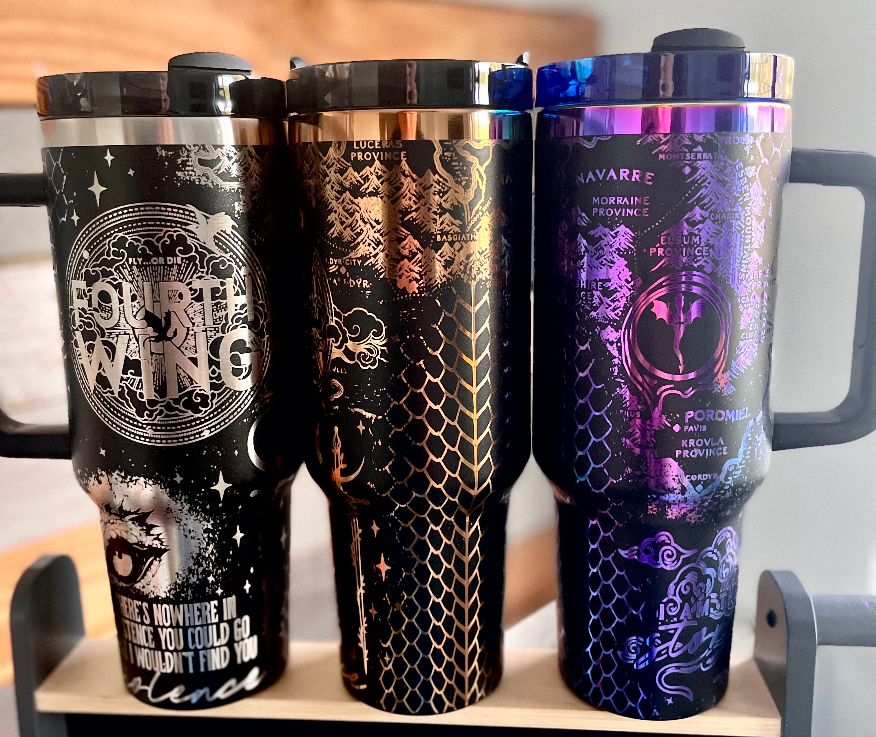 Fourth Wing Engraved Tumbler Stanley – Garrett Handmade