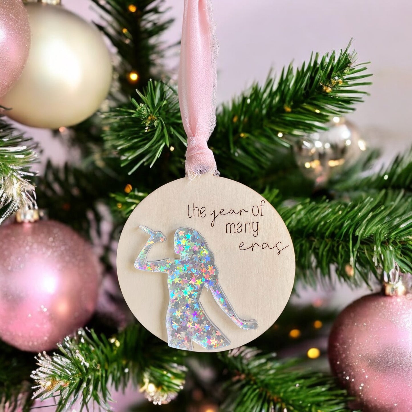 Merry Swiftmas Wooden Acrylic Ornament