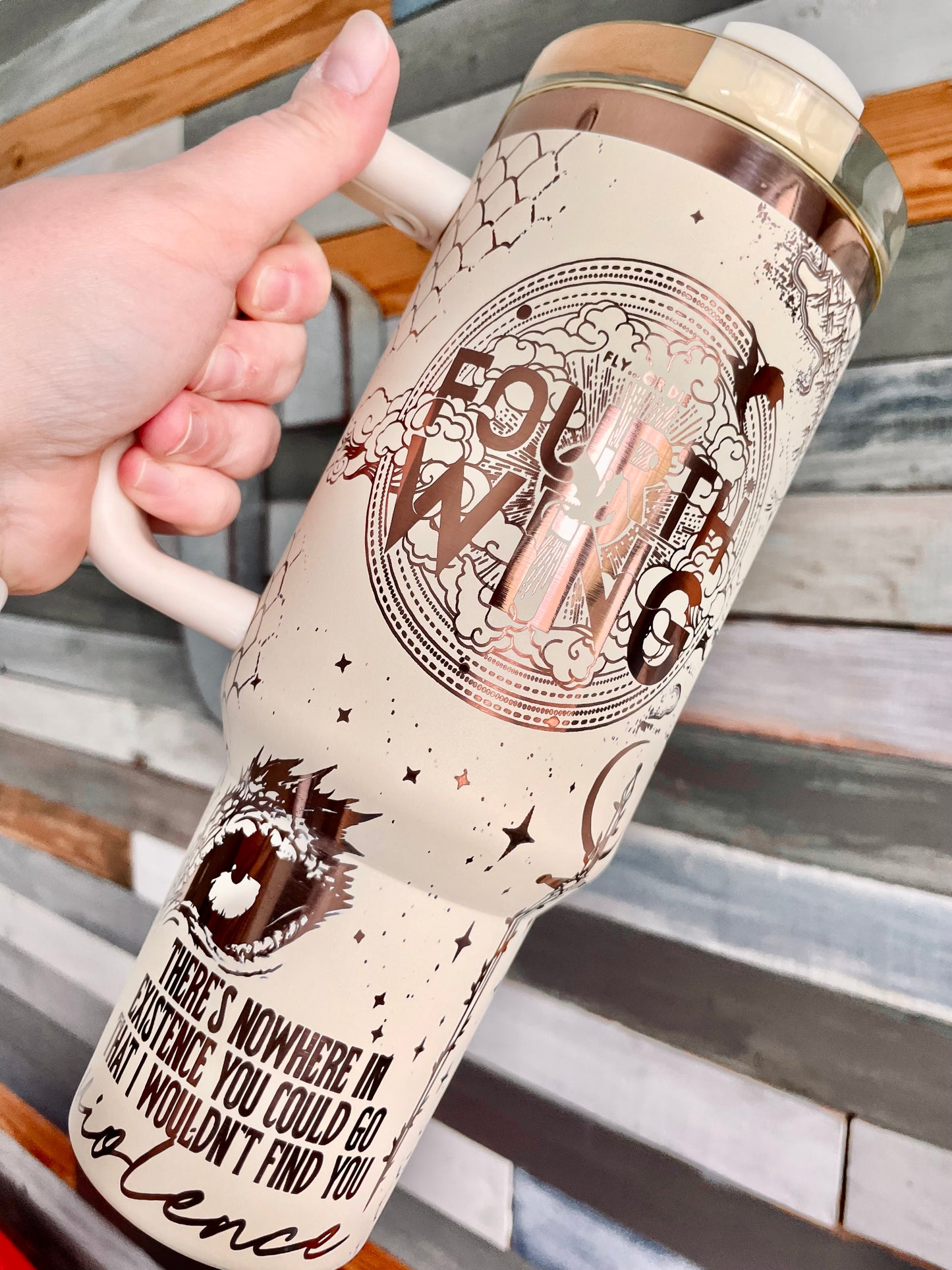 Fourth Wing Engraved Tumbler Stanley
