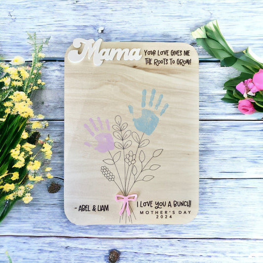 Mother’s Day Handprint Bouquet Sign