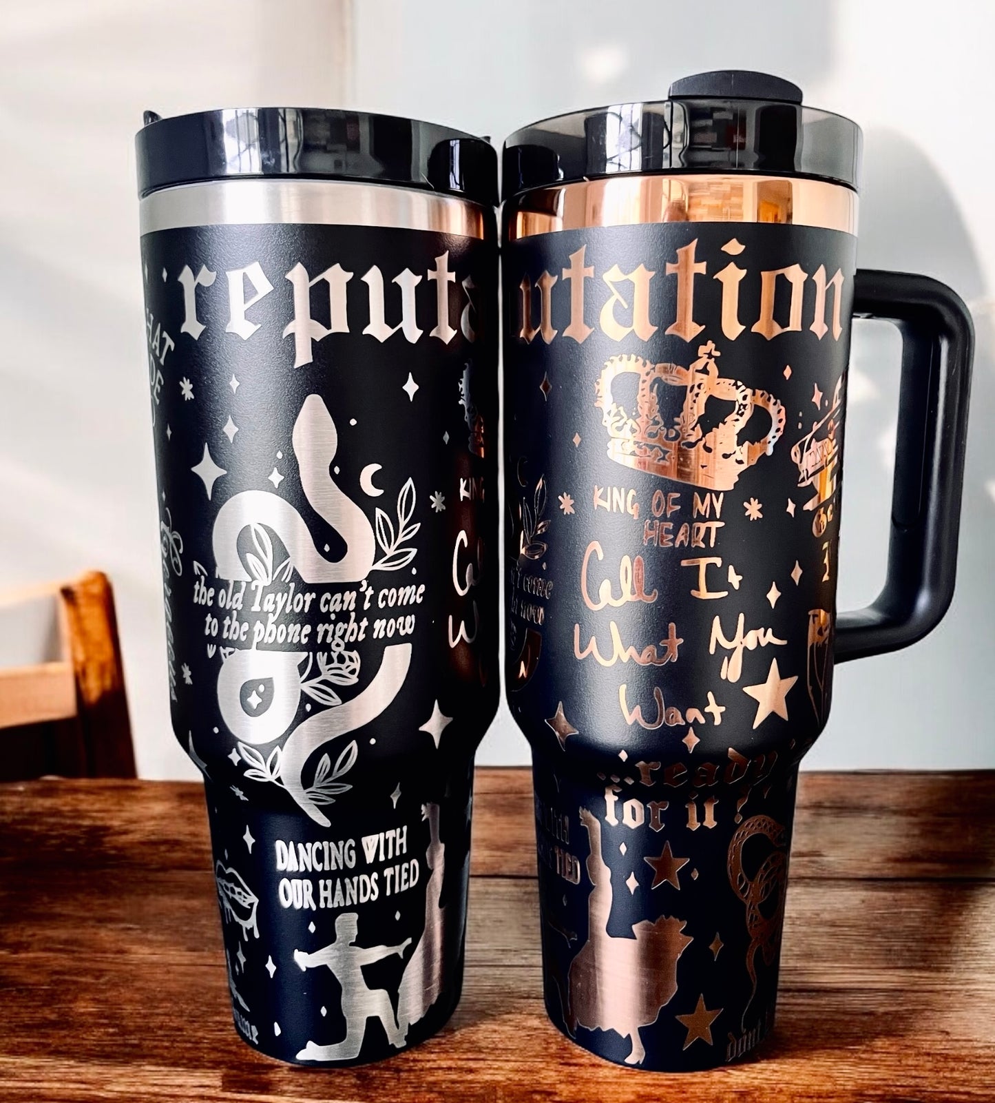 Rep Design Engraved Tumbler