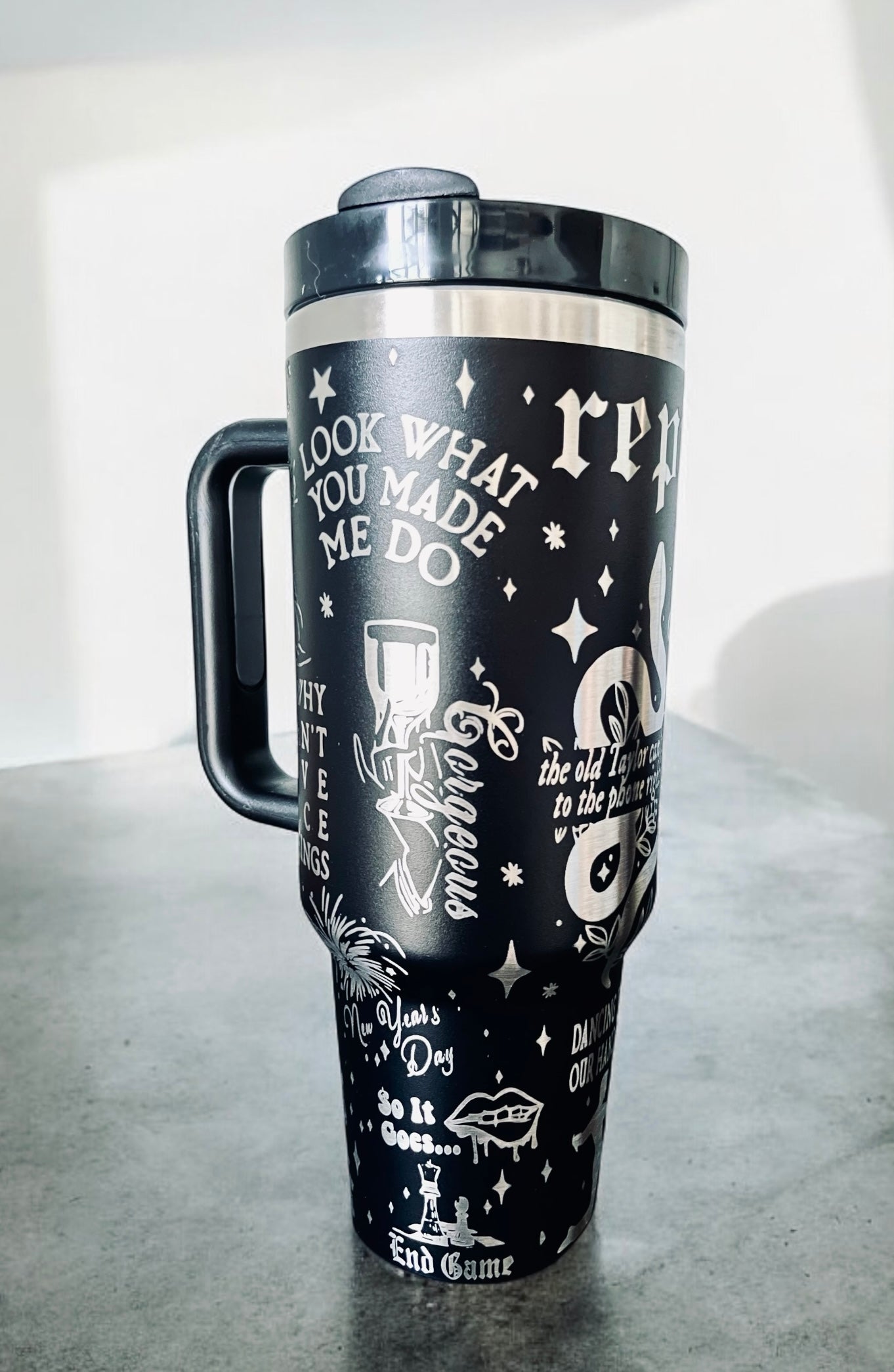 Rep Design Engraved Tumbler